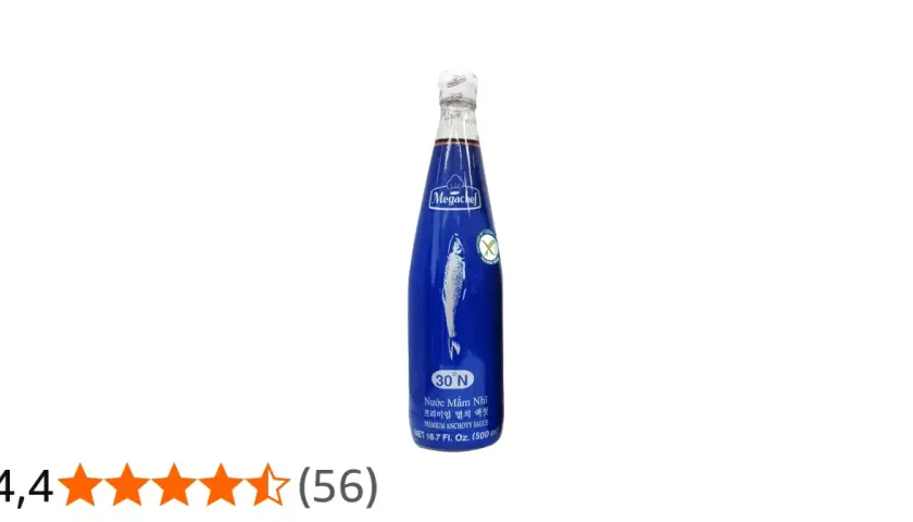 Megachef fisksås, en premium ansjovissås i en blå flaska. Perfekt för dig som söker glutenfri fisksås.