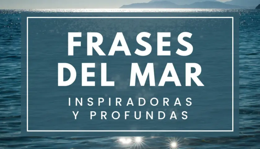 Frases del mar inspiradoras y profundas. El sol brilla sobre el océano azul, reflejando la calma y la inmensidad.