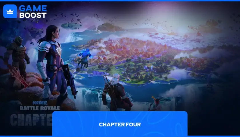 Postacie z Fortnite, w tym Geralt z Rivii, przygotowują się na nowy rozdział w grze.