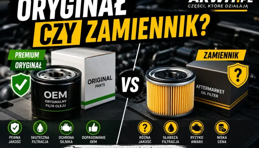 Porównanie filtrów oleju: oryginalny vs zamiennik. Jakie filtry przy wymianie oleju wybrać, by chronić silnik?