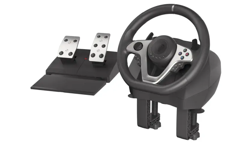 Kierownice do Xbox One z pedałami, gotowe do wyścigów.