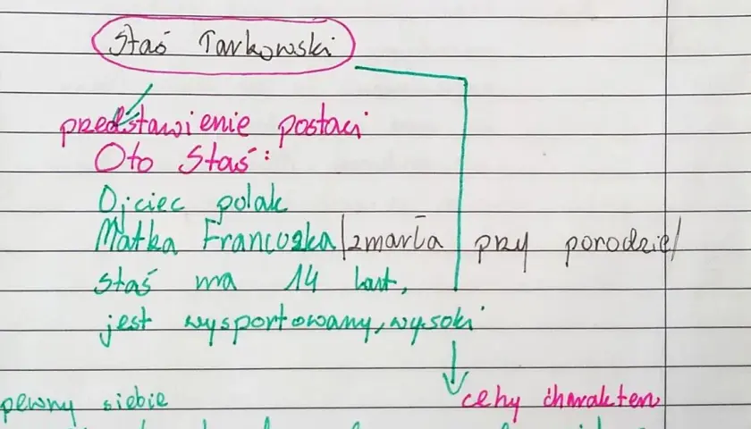 Opis Stasia Tarkowskiego - Charakterystyka i cechy osobowości Staś Tarkowski