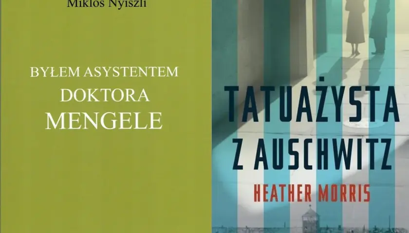 Okładka książki "Byłem asystentem doktora Mengele" i "Tatuażysta z Auschwitz".