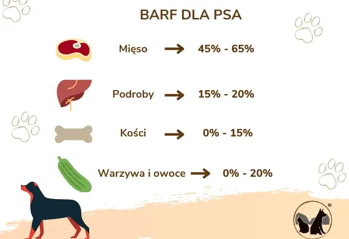 Porcjowanie surowego mięsa dla psa BARF: Oblicz dawkę jak ekspert!