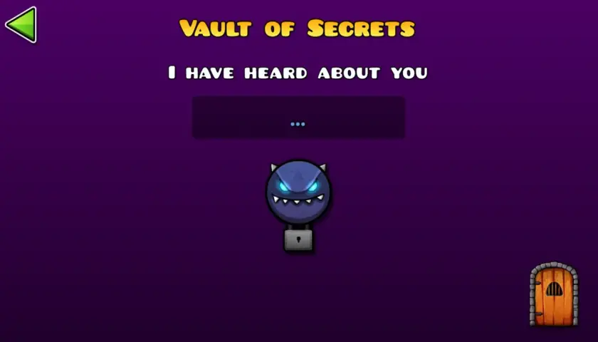 Vault of Secrets: "I have heard about you". Złowrogi potwór z kłódką czeka na kody.