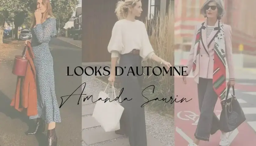 Trois femmes présentent des looks d'automne. Idées pour comment s'habiller aujourd'hui femme : robe fleurie, pantalon large, ou blazer rose.