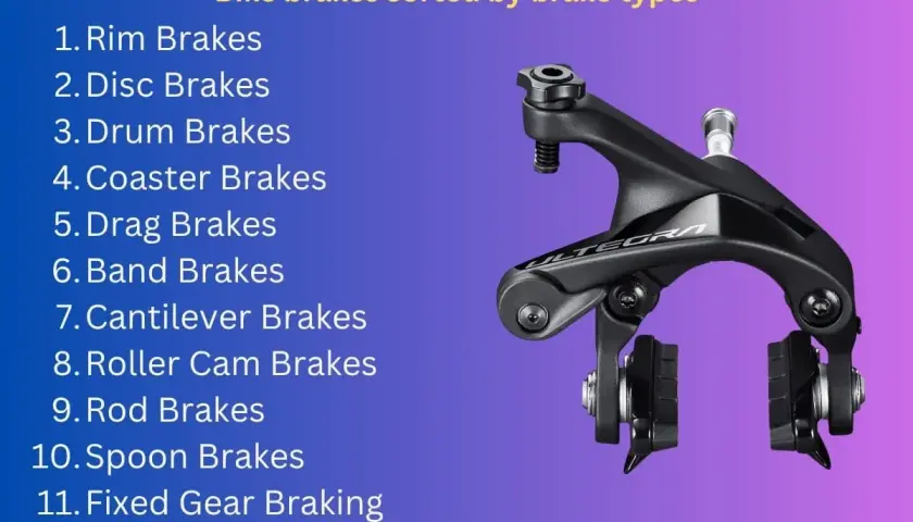 Learn how to brake on a bike with this guide to 11 types of bike brakes, including rim, disc, and coaster brakes.