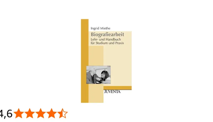 Buchcover: Ingrid Miethe, Biografiearbeit. Lehr- und Handbuch für Studium und Praxis. Bild zeigt zwei Frauen im Gespräch.