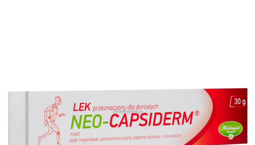 Maść Neo-Capsiderm na bóle mięśniowe i stany zapalne stawów. Sprawdź neoparin cena.