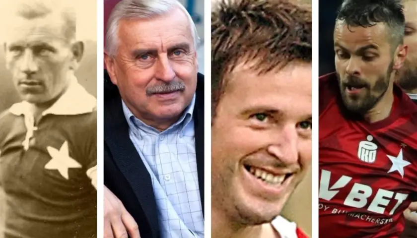 Czterech legendarnych piłkarzy, w tym najlepsi strzelcy w historii piłki nożnej, od lat 20. XX wieku do współczesności.