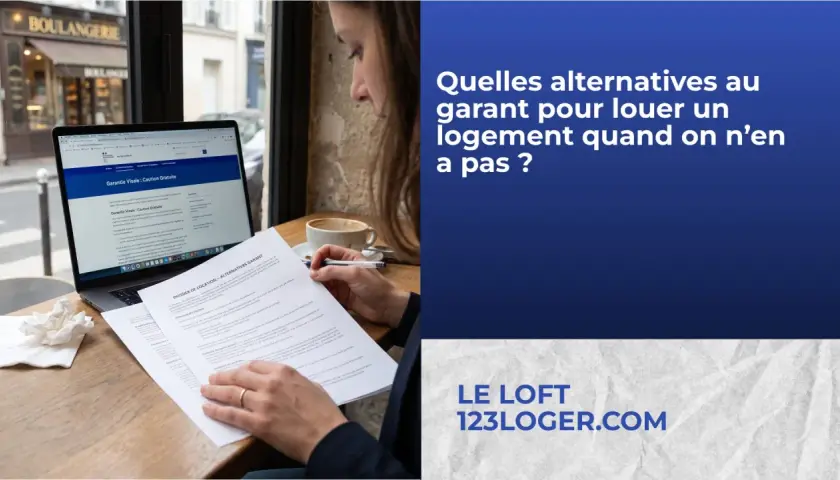 Une personne étudie des documents sur les alternatives au garant pour louer un logement, une solution pour éviter le loca pass.