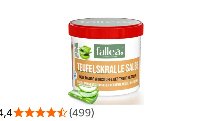 Fallea Teufelskralle Salbe mit Aloe Vera für entspannende Massagen von Haut, Muskeln & Gelenken. Wohltuende Naturprodukte.