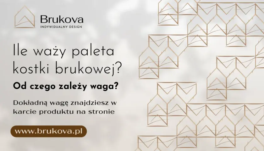 Ile waży paleta kostki brukowej 6 cm? Kluczowe informacje dla Ciebie