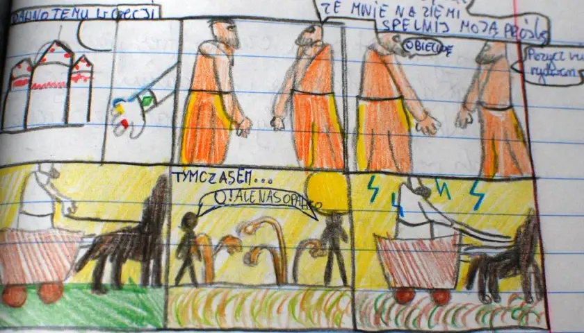 Helios i Faeton komiks - niesamowita opowieść o boskiej tragedii w obrazach