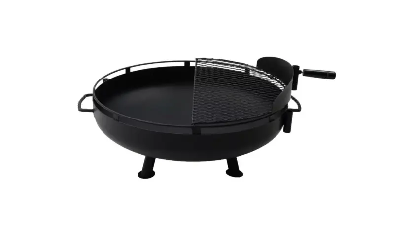 Svart grillgaller på ben, redo för sommarens grillkvällar.