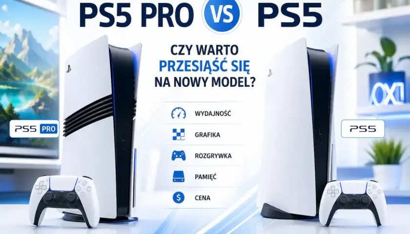 Porównanie PS5 Pro i PS5. Czy warto czekać na premierę PS5 Pro? Sprawdź wydajność, grafikę, rozgrywkę i cenę.