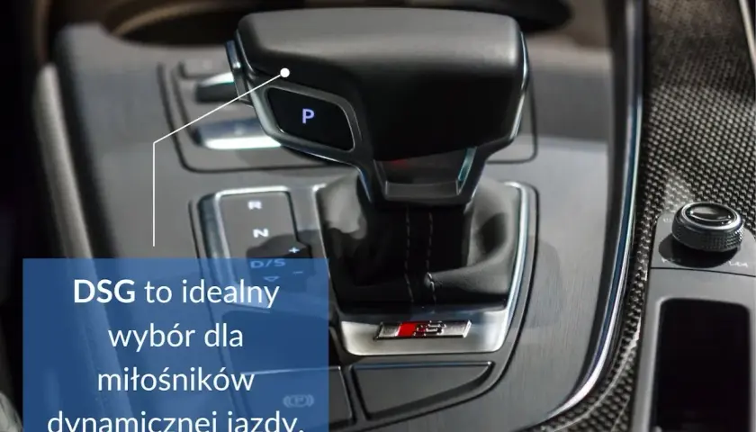 DSG to idealny wybór dla miłośników dynamicznej jazdy. Ta automatyczna skrzynia biegów zapewnia płynne zmiany przełożeń.