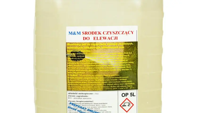 Środki czyszczące tynki i elewacje