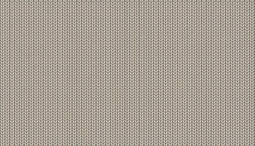 A close-up of a beige knit fabric. The pattern is a series of vertical, V-shaped stitches, creating a ribbed texture.