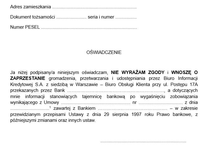 Jak napisać wniosek o wykreślenie z BIK w 2025? Przykładowe wzory