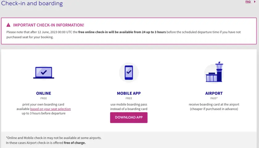 Ikony: odprawa online na laptopie, w aplikacji mobilnej i na lotnisku.