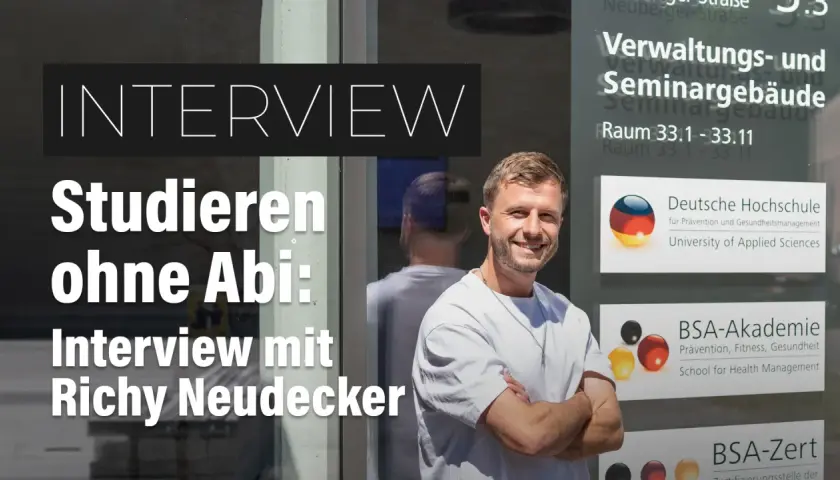 Interview mit Richy Neudecker über das Studieren im Alter ohne Abitur. Er teilt seine Erfahrungen und gibt Tipps.