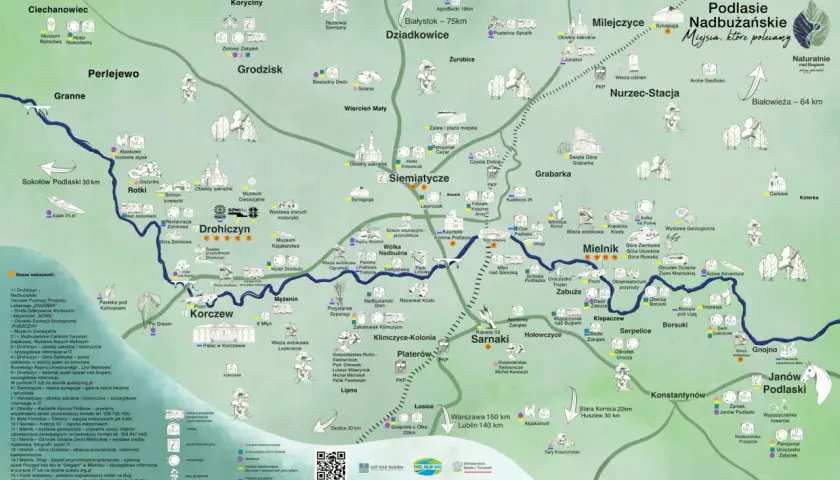 Odkryj magiczne miejsca na Podlasiu: od zabytków po agroturystykę. Mapa zaprasza do zwiedzania!