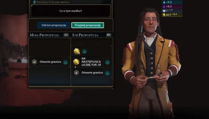 W grze Civilization VI dodatki oferują nowe możliwości. Tutaj trwa negocjacja o otwarte granice.
