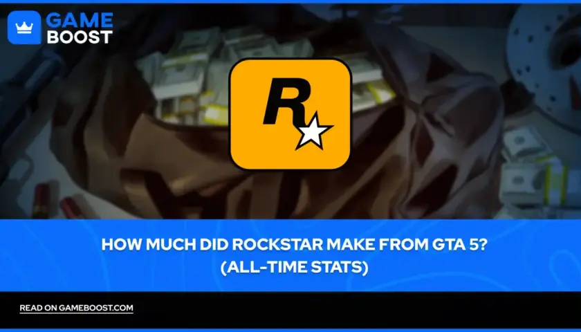 Rockstar Games logo nad stosem pieniędzy. Ile zarobiło GTA 5?