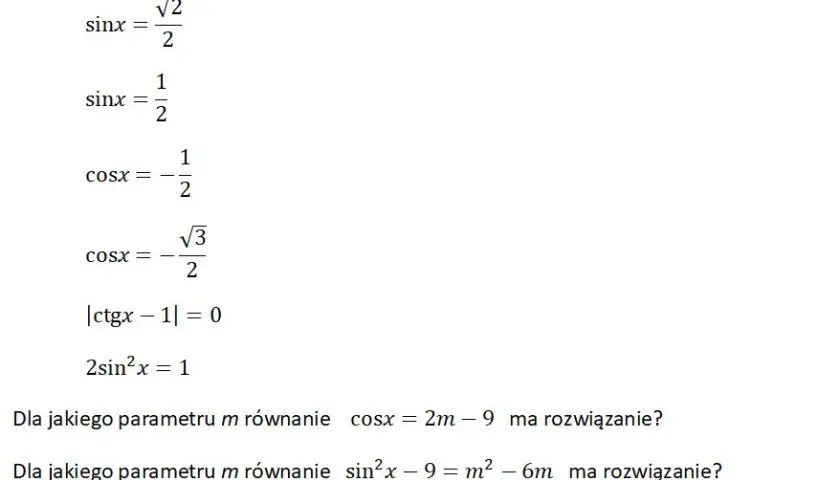 Jak rozwiązywać równania trygonometryczne - proste metody i przykłady