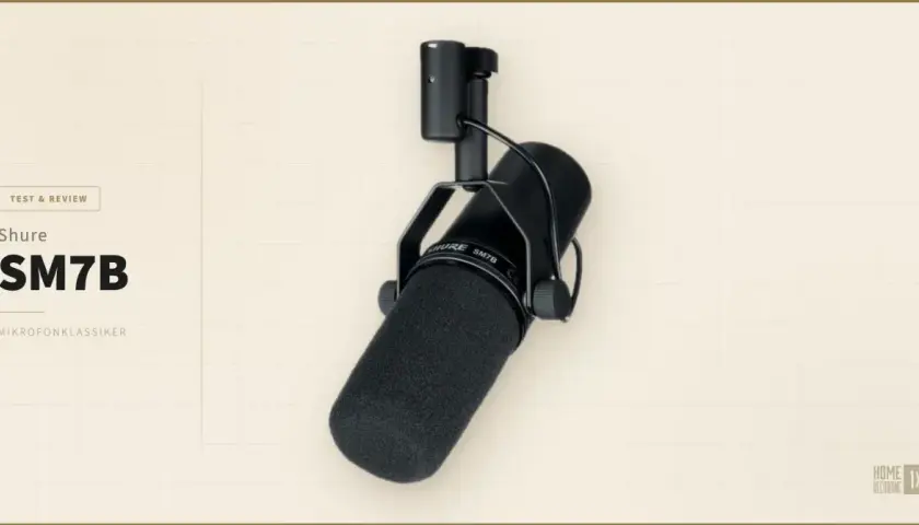 Shure SM7B im Test: Ein Mikrofonklassiker für professionelle Aufnahmen.