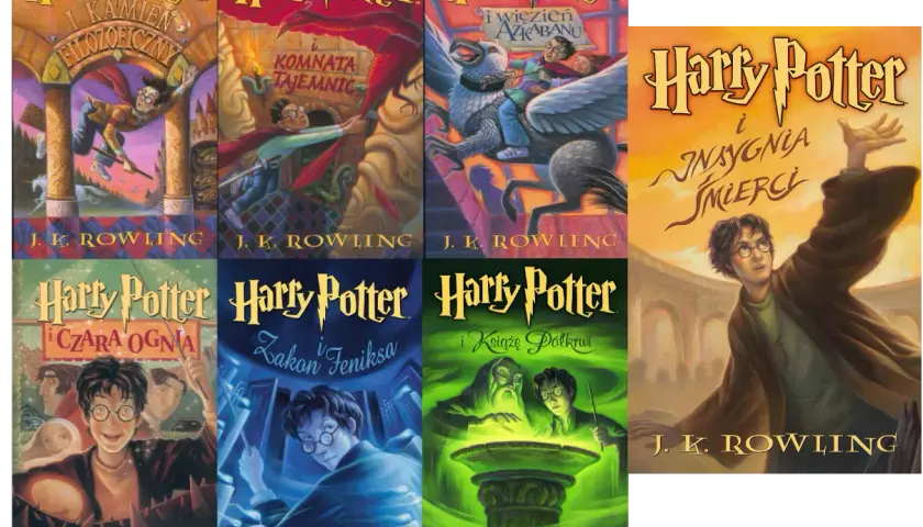 Harry Potter wszystkie tomy - Seria książek o czarodzieju