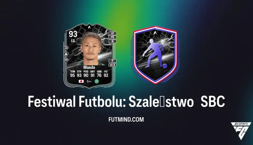 Karta TOTS Serie A z zawodnikiem Maeda, 93 OVR. Obok niej symbol festiwalu futbolu.