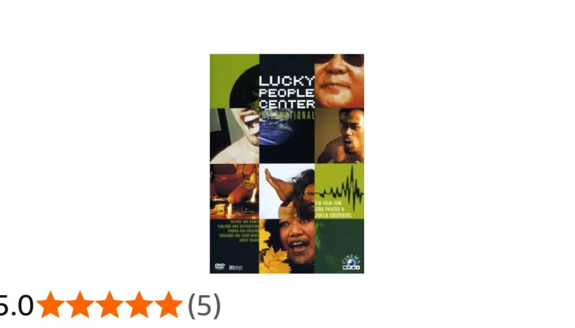 Lucky People Center International, en film av Erik Pauser & Johan Söderberg. En collage av bilder som visar olika människor och teman.