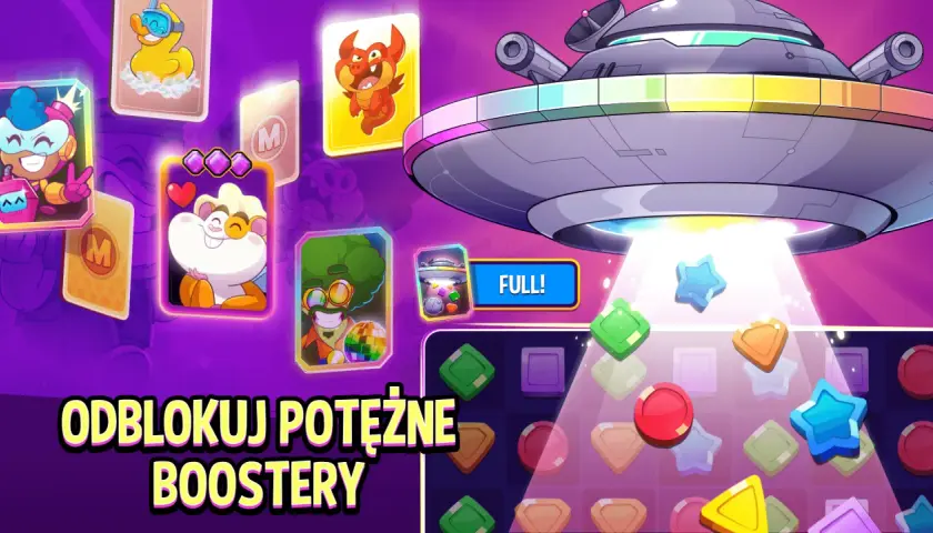 UFO zrzuca bonusy, a karty postaci z gry Match Masters kuszą. Odkryj darmowe linki i potężne boostery!