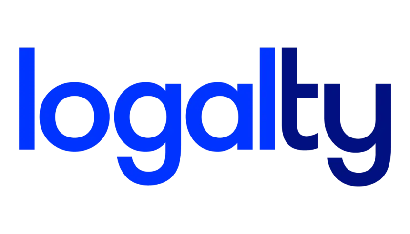 Logalty firma digital: el logo azul de la empresa.