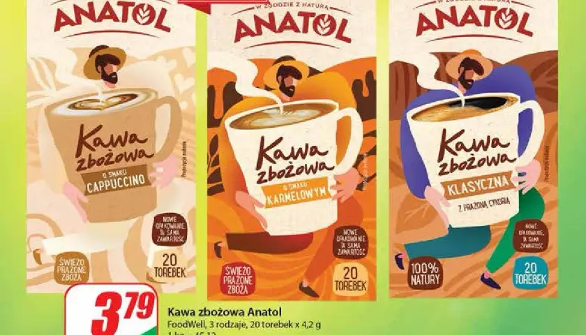 Gdzie kupić kawę zbożową Anatol? Sprawdź najlepsze oferty!