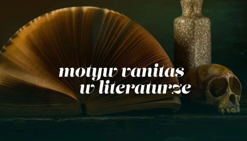 Otwarta księga, czaszka i waza – symbolika vanitas w literaturze.