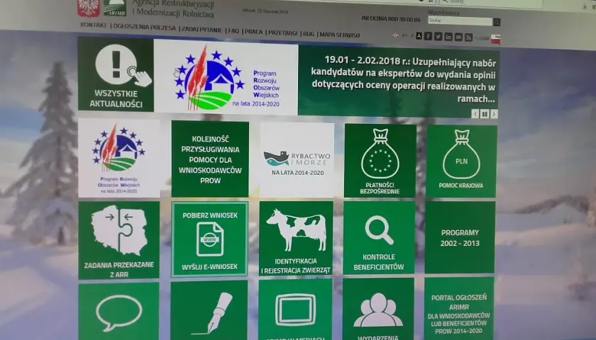 Logowanie do systemu wniosków ARiMR: instrukcje dla użytkowników