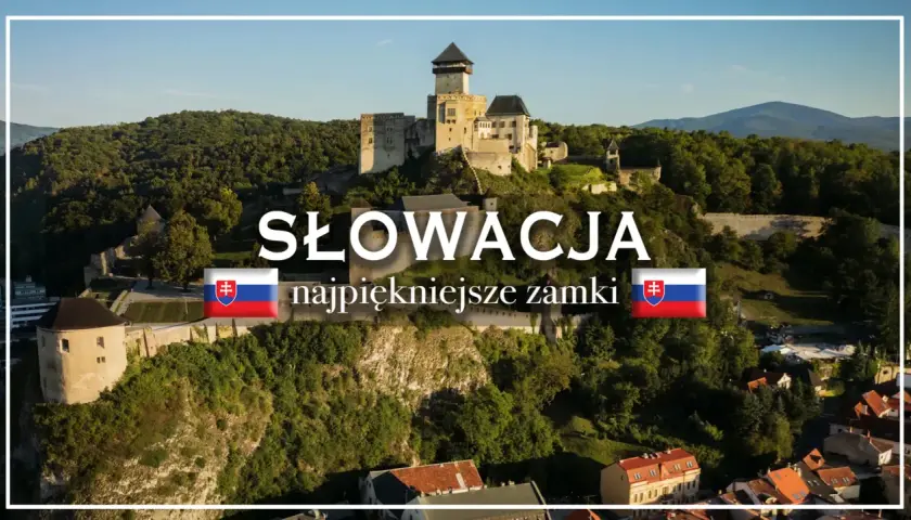 Słowacja: Trenczyński zamek, majestatyczna twierdza na skale, góruje nad miastem.
