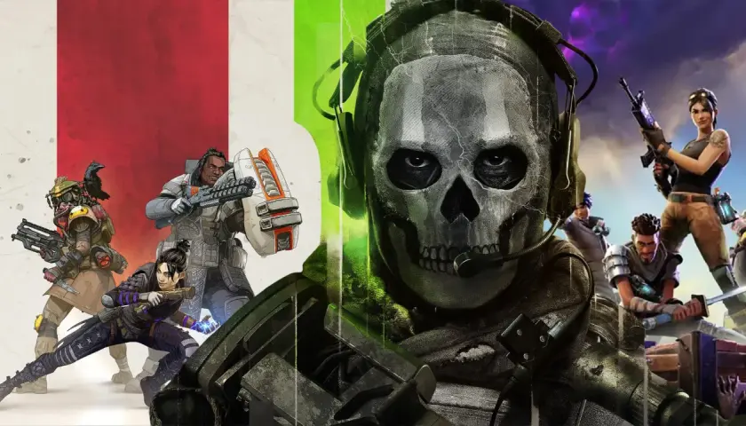 Postacie z Apex Legends, Call of Duty i Fortnite. Wiele fajne gry multiplayer do wyboru!