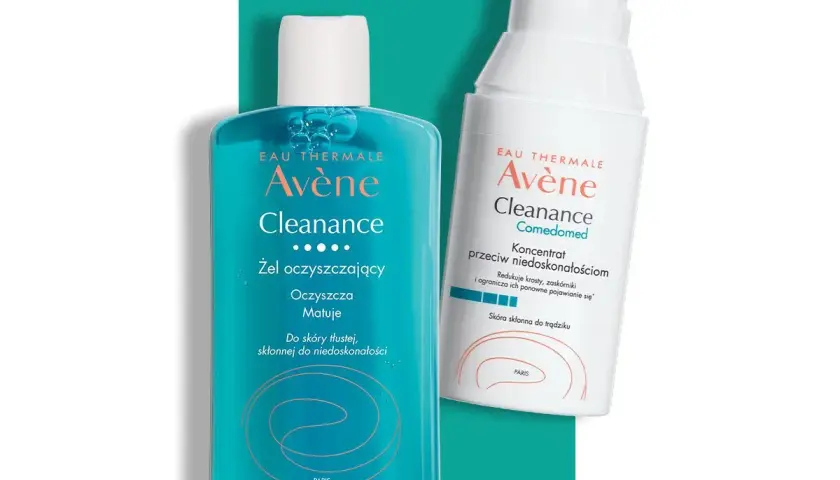 Avène Cleanance żel oczyszczający i koncentrat przeciw niedoskonałościom dla skóry skłonnej do trądziku.