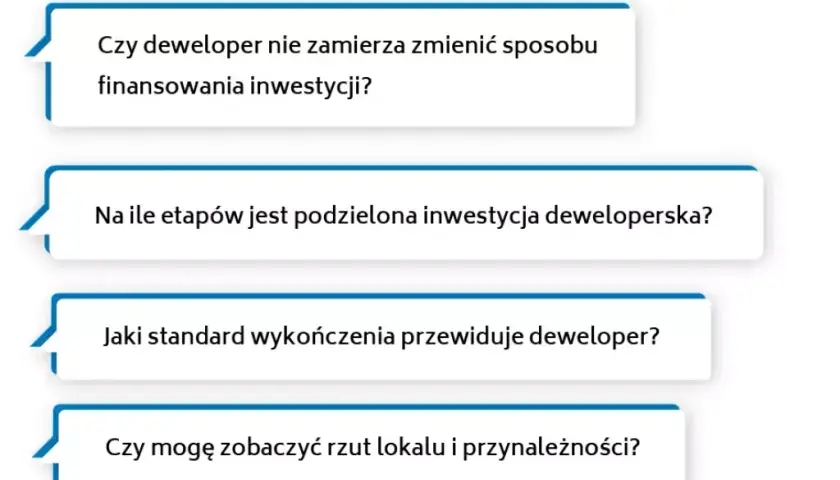 Kupno mieszkania od dewelopera: Lista pytań do zadania