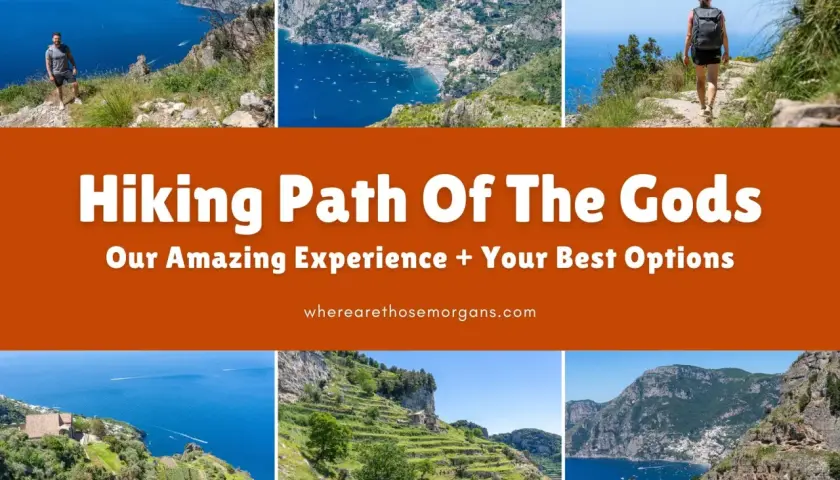 The Path of the Gods offers breathtaking views, but is the path of the gods dangerous? This collage shows stunning coastal hikes.