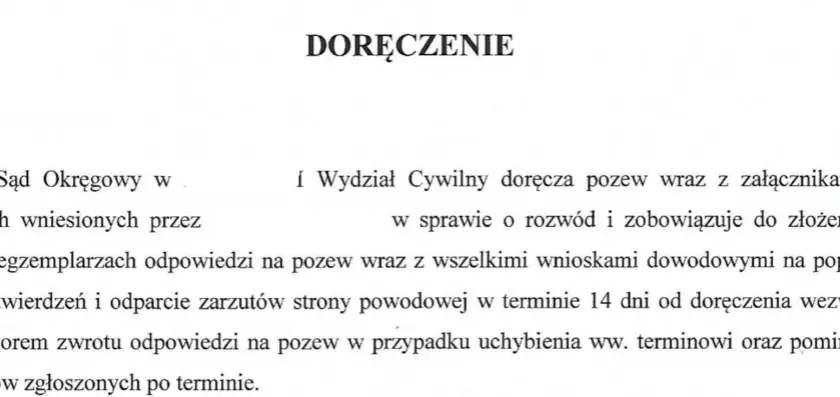 Czy odpowiedź na pozew doręcza się bezpośrednio pełnomocnikowi?