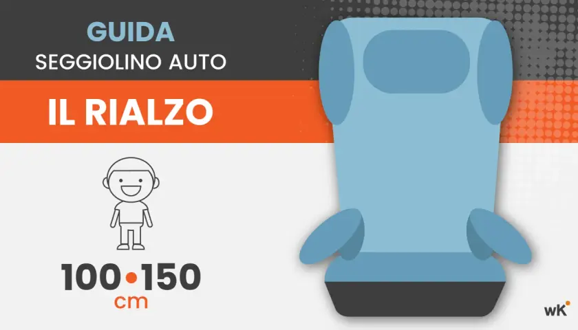 Guida seggiolino auto: il rialzo per bambini da 100-150 cm.
