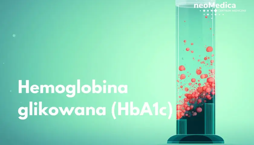 Hemoglobina glikowana (HbA1c) w probówce. Badanie poziomu cukru we krwi.
