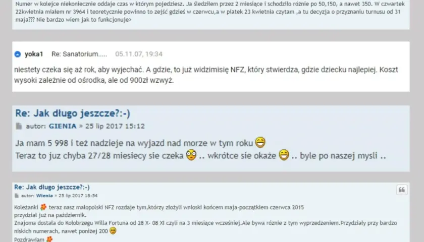 Jak sprawdzić swój numer w kolejce oczekujących do sanatorium NFZ