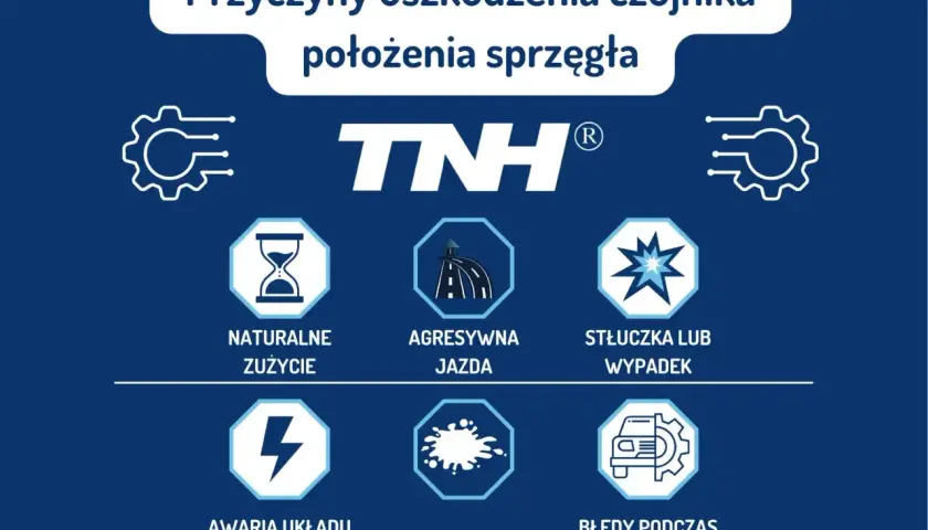 Przyczyny uszkodzenia czujnika położenia pedału sprzęgła: zużycie, agresywna jazda, stłuczka, awaria elektryczna, zanieczyszczenia, błędy montażu.
