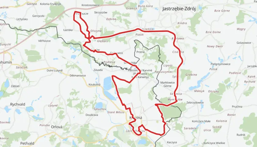Trasa rowerowa przez tereny Jastrzębia-Zdroju i okolic. Żelazny szlak rowerowy prowadzi przez malownicze wsie i lasy.